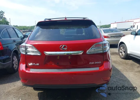 2010 Lexus Rx 350 from USA, damaged, VIN 2T2BK1BA9AC073675